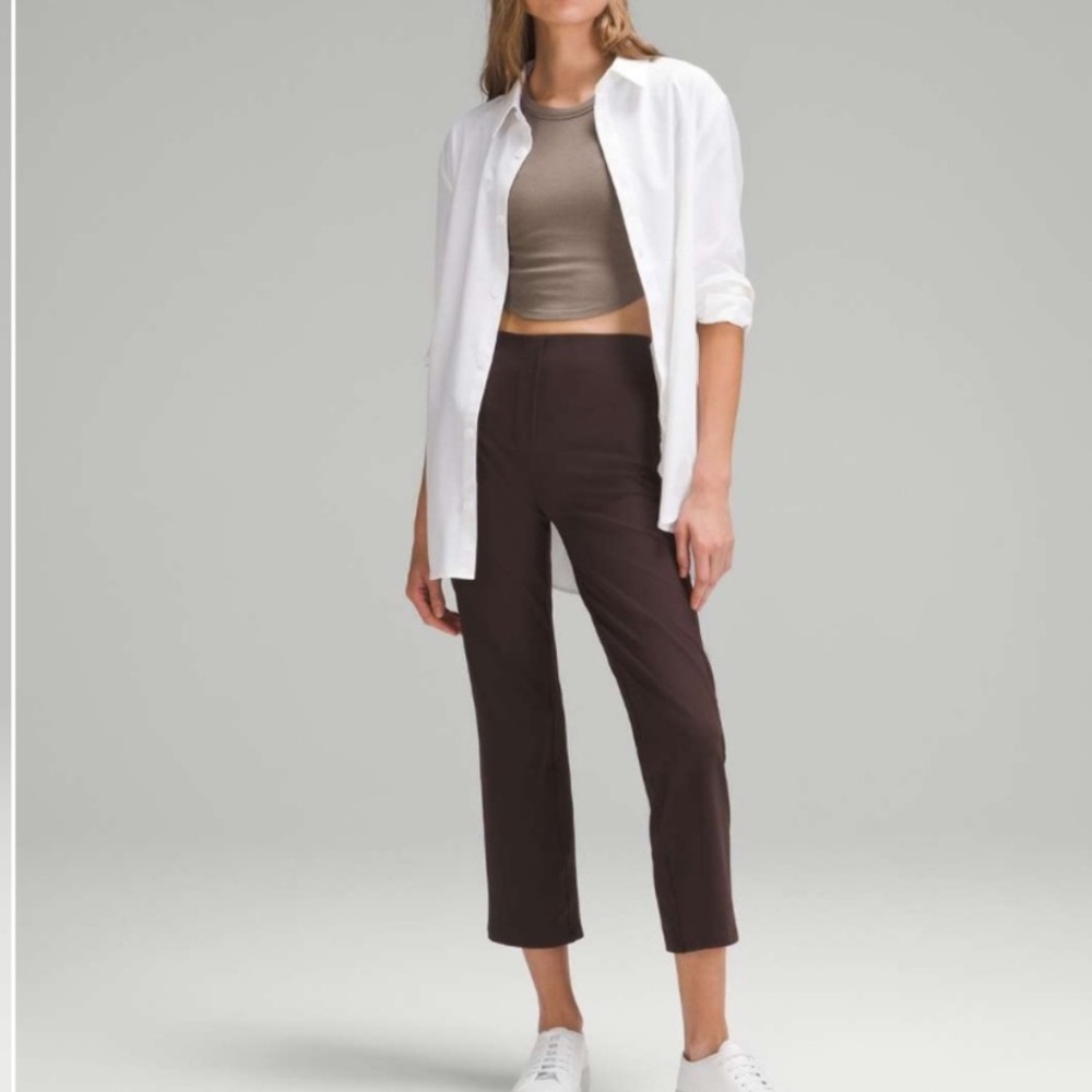 Lululemon Smooth Fit Pull-On High-Rise Pant, Brown | Size 4, 26” Inseam
